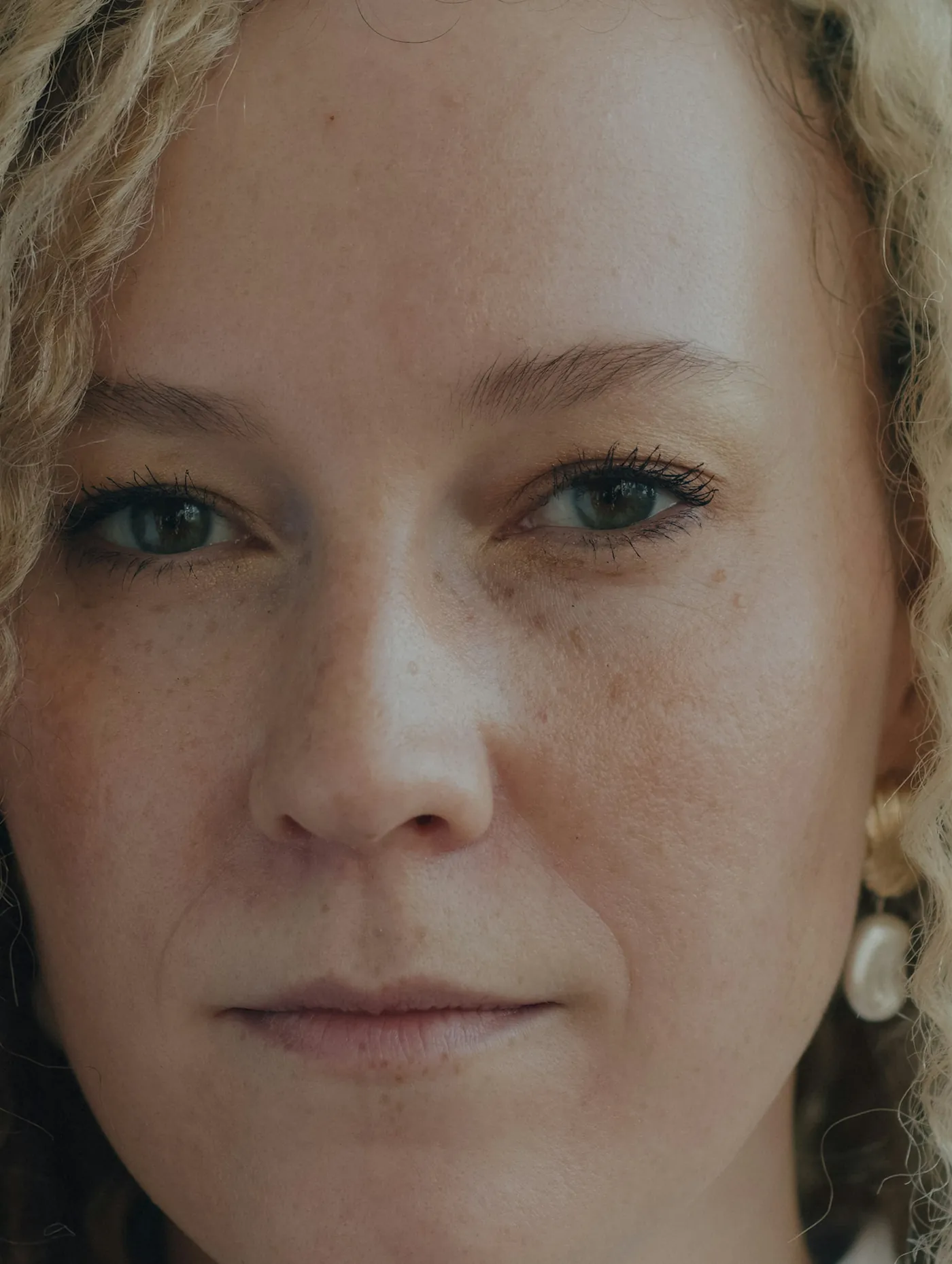 Portrait of a woman with natural skin