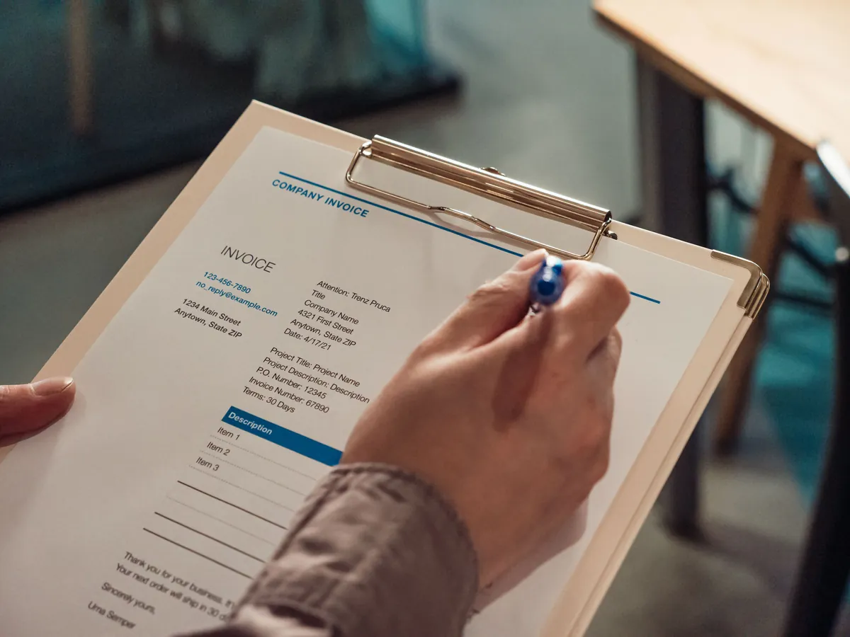 Filling in the intake form